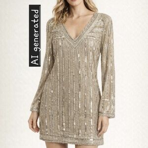 VENUS Sequin Embellished Mini Dress. Cruise, formal or dress up.